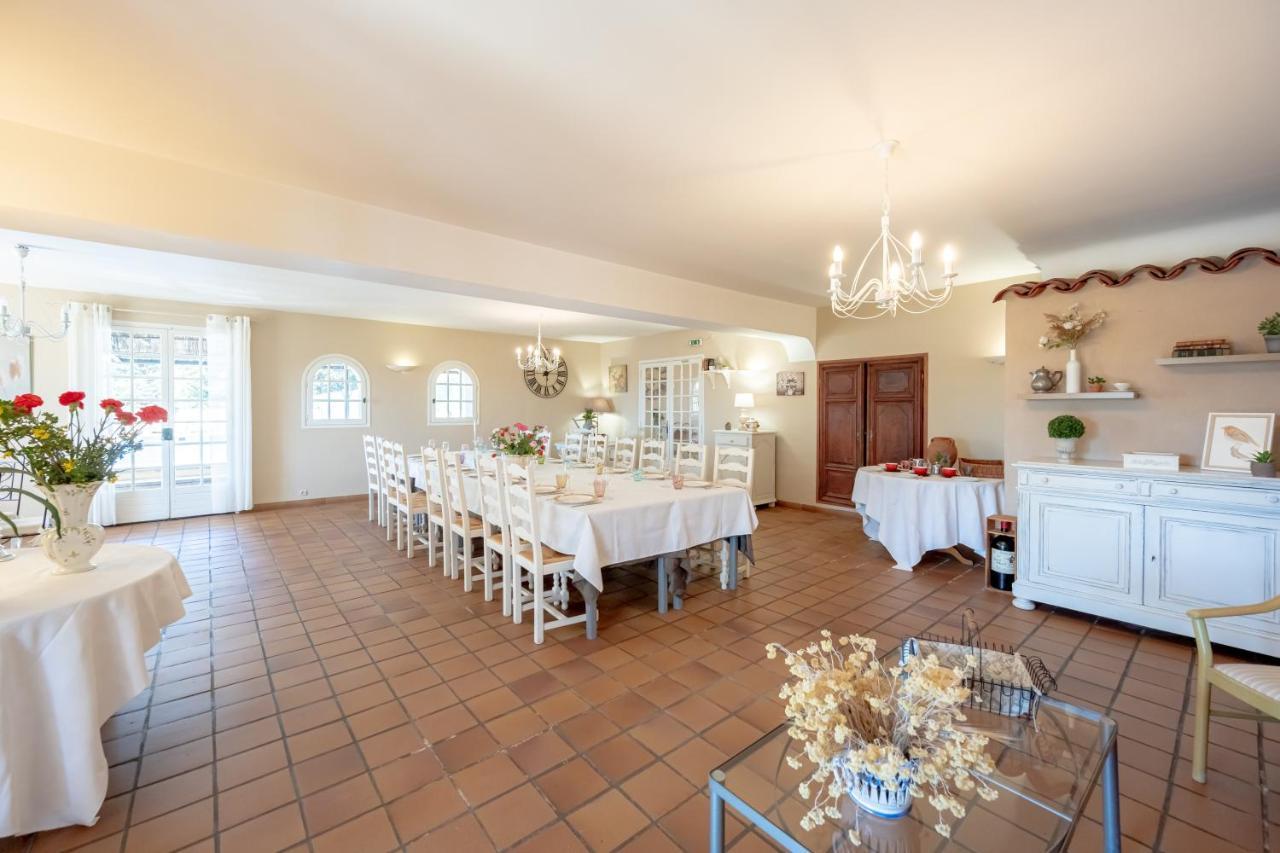 La Maison Du Rouge Gorge - Charmante Maison Climatisee Avec Piscine Pontevès Extérieur photo